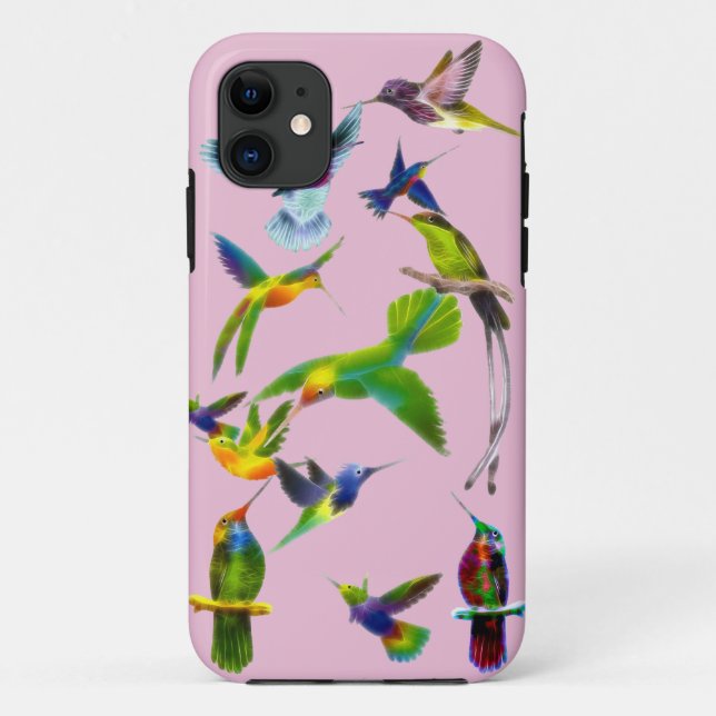 Hummingbirds Birdlover Designer Geschenk Case-Mate iPhone Hülle (Rückseite)