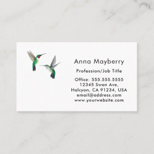 Hummingbirds Business Card Visitenkarte