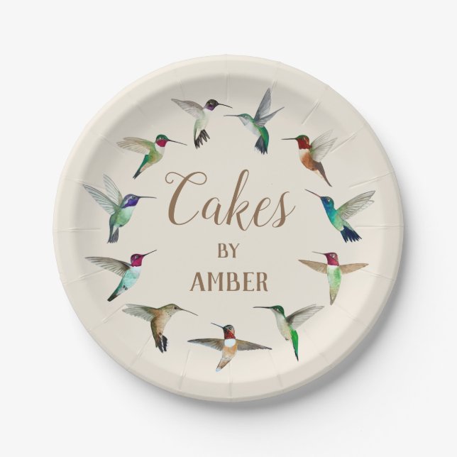 Hummingbirds Custom Paper Teller (Vorderseite)