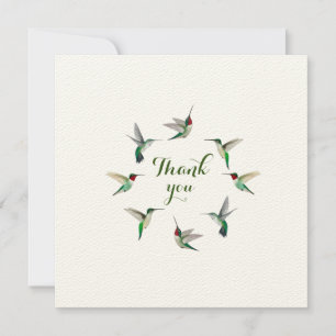 Hummingbirds Dankeschön Card Dankeskarte
