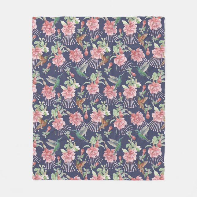 Hummingbirds Fleece Blanket (Vorderseite)