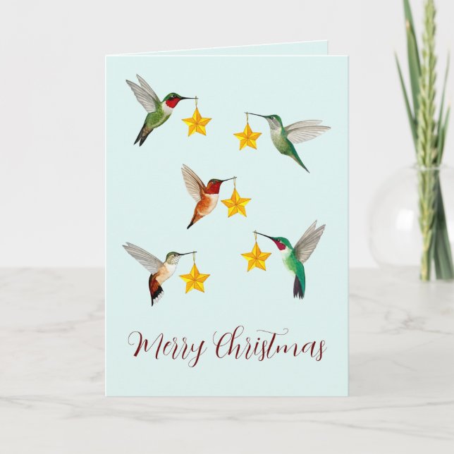 Hummingbirds Frohe Weihnachten (Vorderseite)