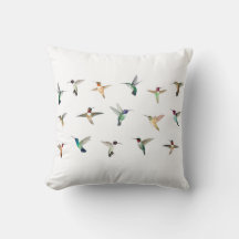 Hummingbirds of North America Throw Kissen
