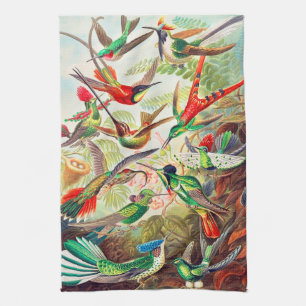 Hummingbirds print 1904 geschirrtuch