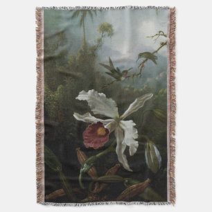 Hummingbirds und White Orchid von Martin J. Heade Decke