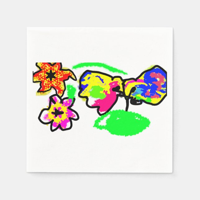 Hummingbirds Wedding Serviette (Vorderseite)