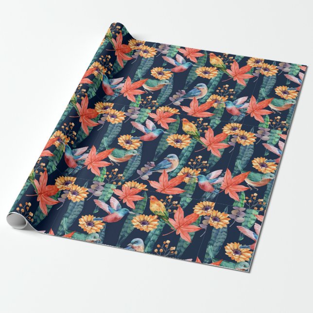 Hummingbirds Wrapping Paper Geschenkpapier (Ungerollt)