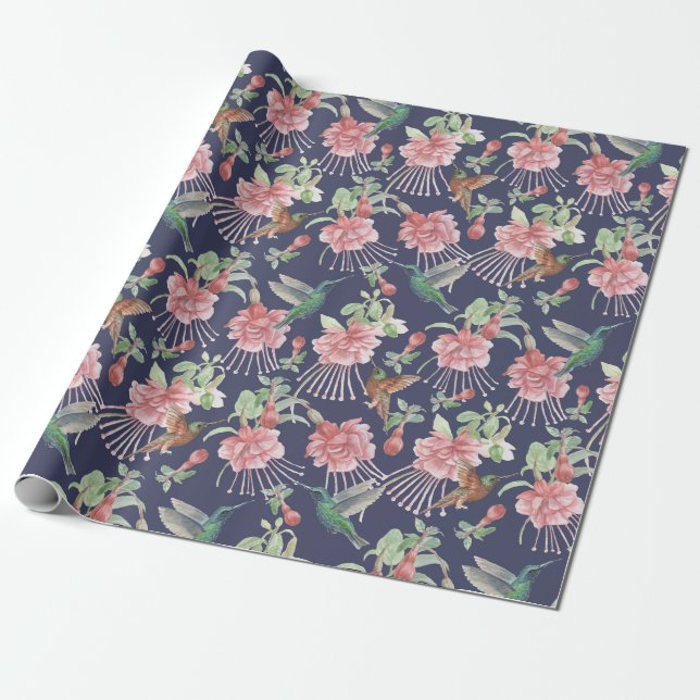 Hummingbirds Wrapping Paper Geschenkpapier (Ungerollt)