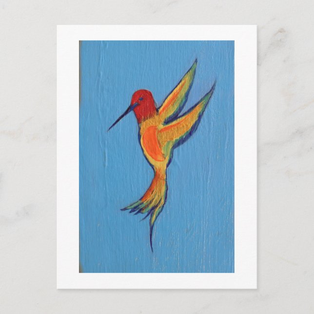 Hummingvogel 2 postkarte (Vorderseite)