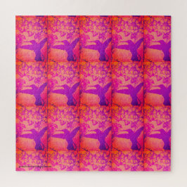 Hummingvögel auf dem Lavendel Pillow Puzzle