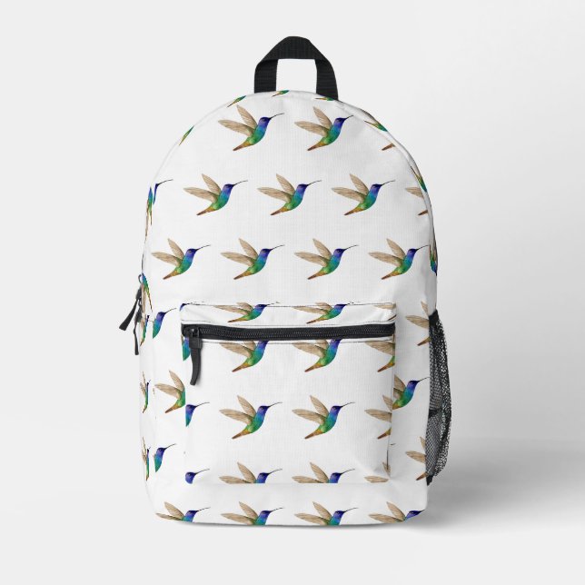 Hummingvogel Bedruckter Rucksack (Vorderseite)