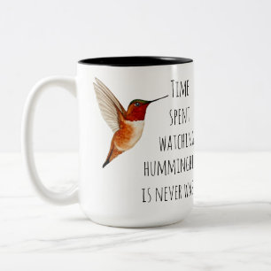 Hummingvögel beobachten zweifarbige tasse