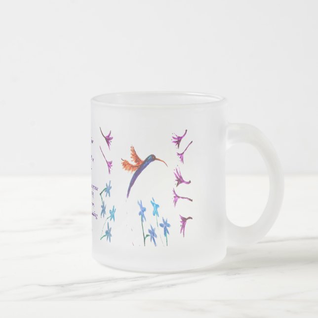 Hummingvogel-Blume Mattglastasse (Rechts)