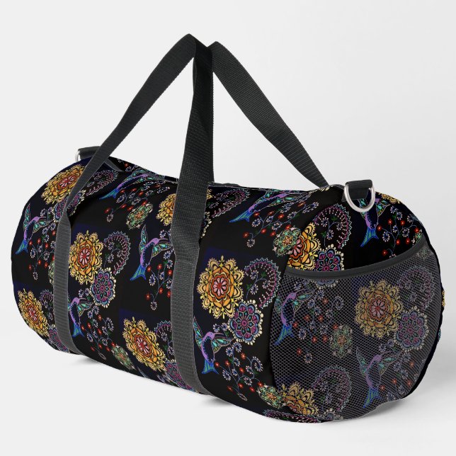 Hummingvogel Duffle Bag (Rechte Ecke)