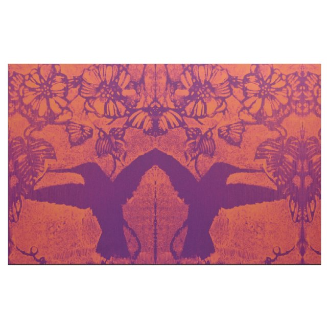 Hummingvögel, Fabrikat aus verblassenen Reds Stoff (Fat Quarter (45,7 x 55,9 cm))