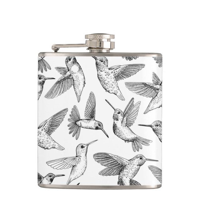 Hummingvögel Flachmann (Vorderseite)