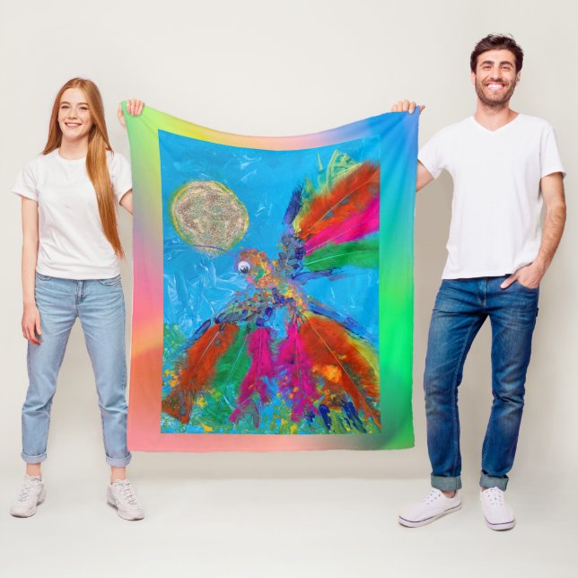 Hummingvogel Fleecedecke (Beispiel)