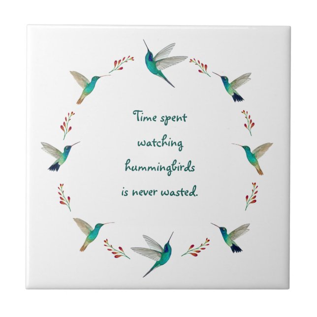 Hummingvögel Fliese (Vorderseite)