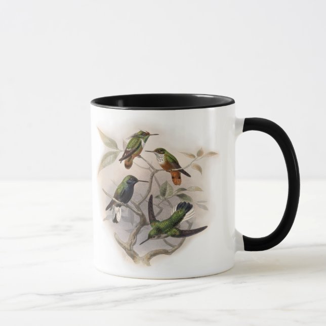 Hummingvögel im Flug Tasse (Rechts)