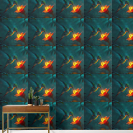 Hummingvogel im Garten Tapete