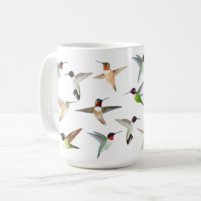 Hummingvögel in Nordamerika Kaffeetasse (Vorderseite Links)