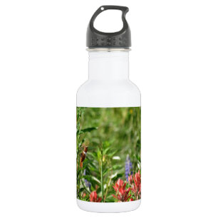 Hummingvogel in wild lebenden Blume Trinkflasche