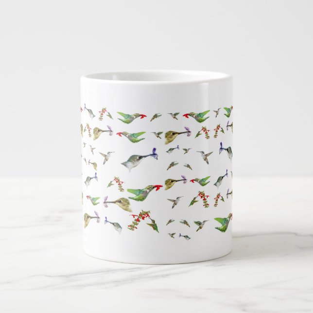Hummingvögel Jumbo-Tasse (Vorderseite)