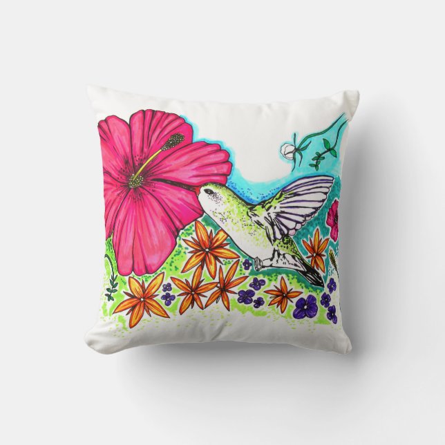 Hummingvogel Kissen (Vorderseite)