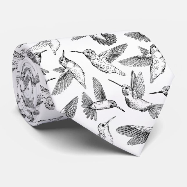 Hummingvögel Krawatte (Gerollt)
