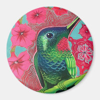 Hummingvogel mit Petunias
