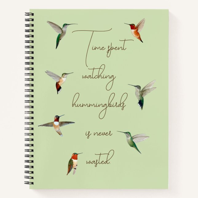 Hummingvogel Notizbuch (Vorderseite)