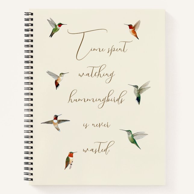 Hummingvogel Notizbuch (Vorderseite)