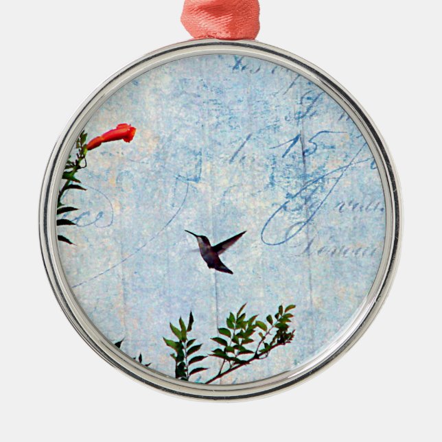 Hummingvogel Ornament Aus Metall (Vorne)