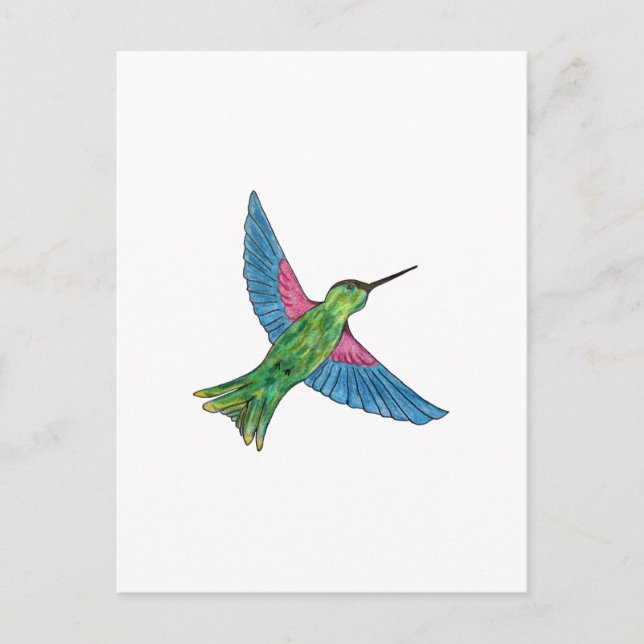 Hummingvogel Postkarte (Vorderseite)