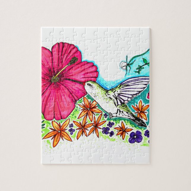 Hummingvogel Puzzle (Vertikal)