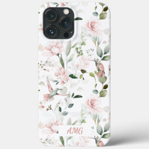 Hummingvogel, Rosen mit rosa Rosen, Grünflächen Case-Mate iPhone Hülle