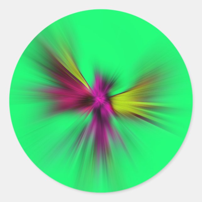 Hummingvogel Runder Aufkleber (Vorderseite)