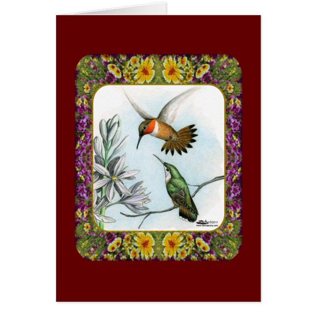 Hummingvögel und Blume #2 (Vorne)