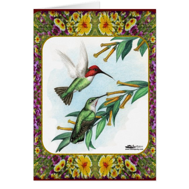 Hummingvögel und Blume #4 (Vorne)