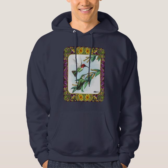 Hummingvögel und Blume #4 Hoodie (Vorderseite)
