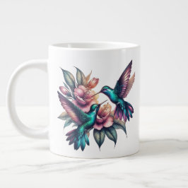 Hummingvogel und Blume Jumbo-Tasse