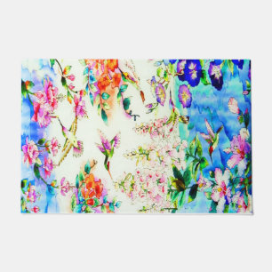 Hummingvogel und Blume Landschaft Fußmatte