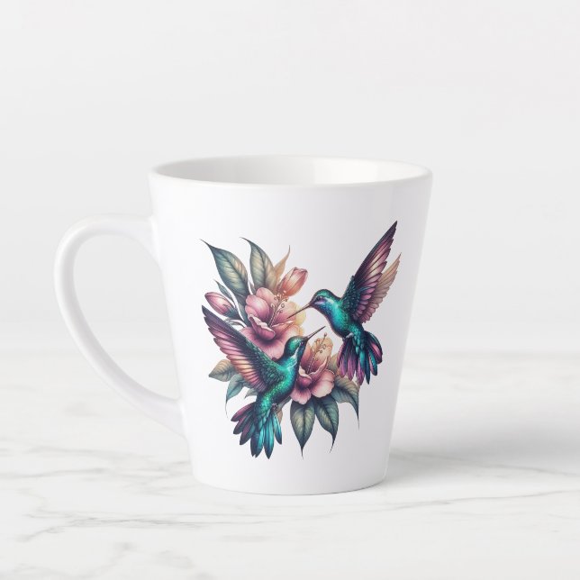 Hummingvogel und Blume Milchtasse (Links)