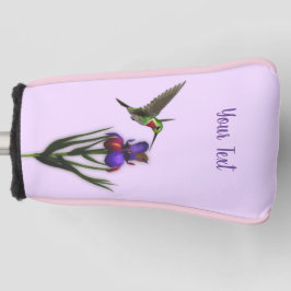 Hummingvogel und Iris-Blume Personalisiert    Golf Headcover