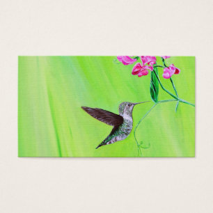 Hummingvogel und Platterbsen Malerei