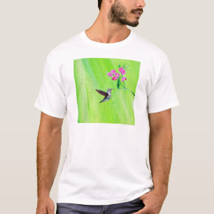 Hummingvogel und Platterbsen Malerei T-Shirt