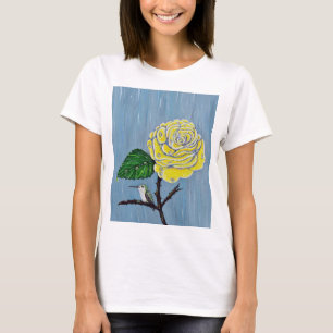 Hummingvogel und Rose in Regenschmerzen T-Shirt