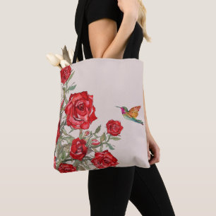 Hummingvogel und Rote Rosen
