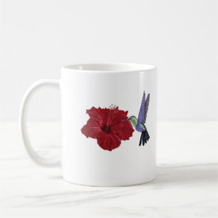 Hummingvogel und Roter Hibiskus Kaffeetasse