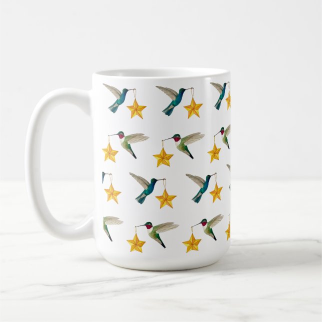 Hummingvögel und Sterne Kaffeetasse (Links)